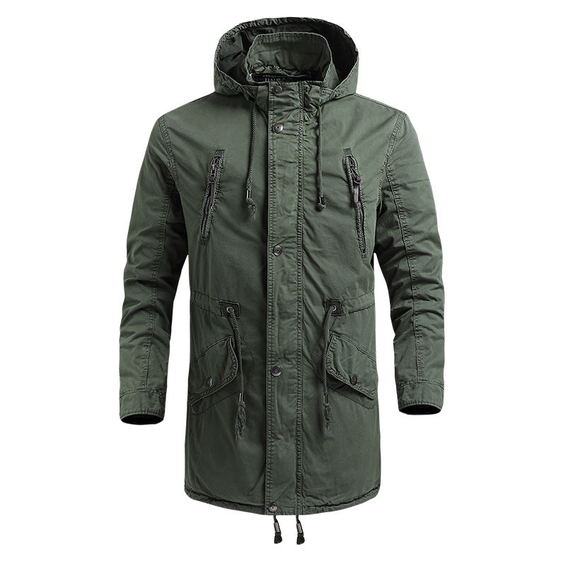 Fall Hooded Retro Jacket Men Fashion