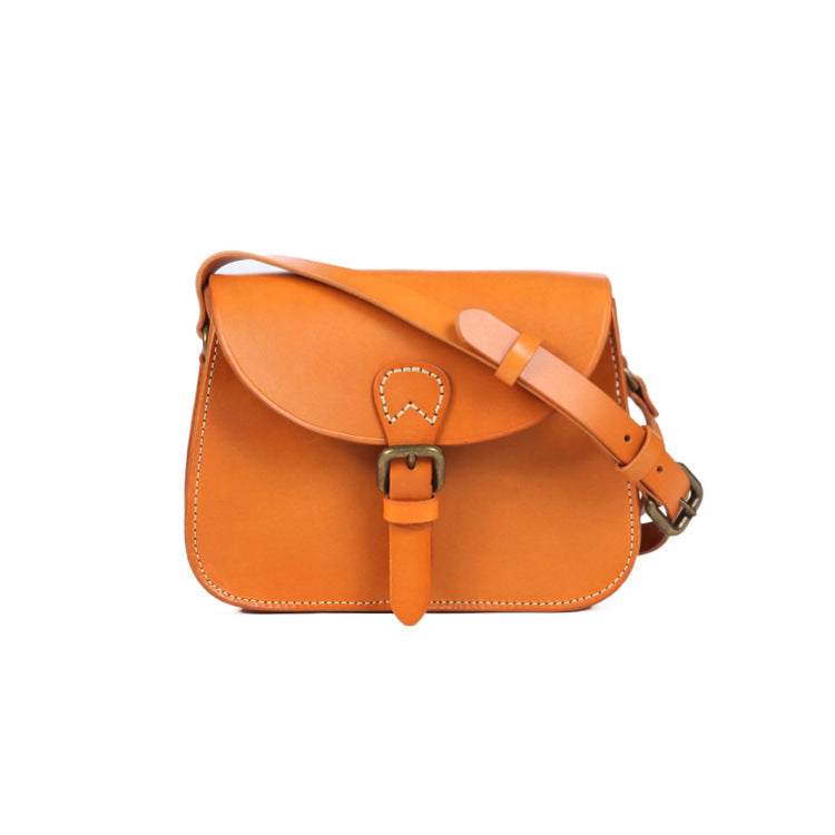 Real Full-grain Leather Crossbody Bag