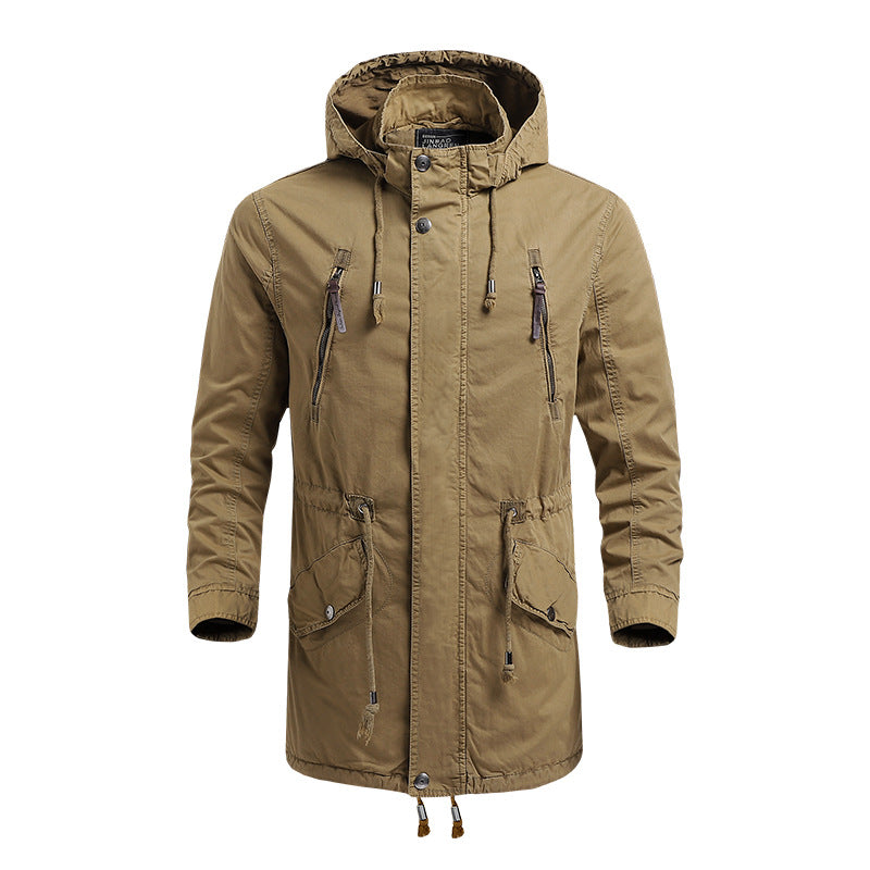 Fall Hooded Retro Jacket Men Fashion