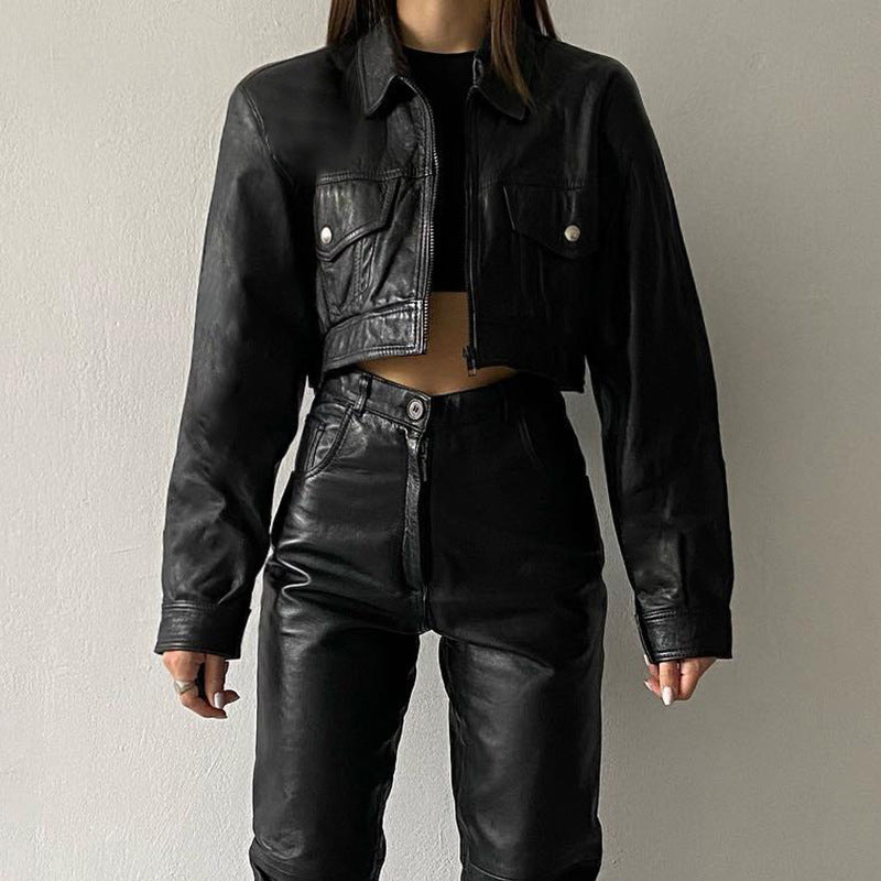 Ladies Fashionabl,e New Street Trend Motorcycle Jacket.