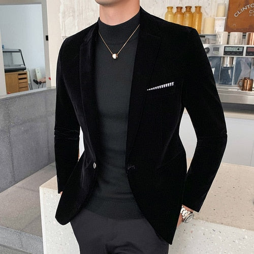Men's Blazer Suit Jacket. Stage DJ Men's Business Blazers