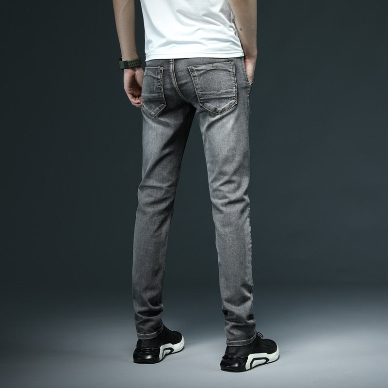 New, Men's Skinny White Jeans.