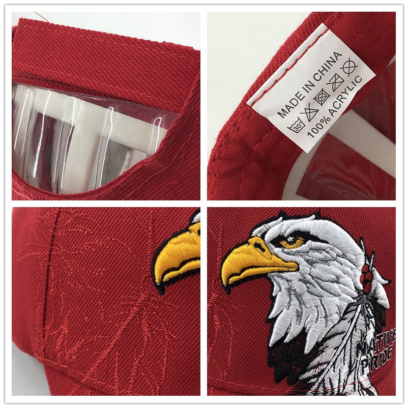 Patriotic American Eagle and American Flag Baseball Cap USA 3D Embroidery