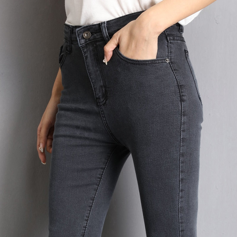 Jeans for Women, blue, gray,, black High Elastic - Sizes 36; 38; 40; Stretch Jeans