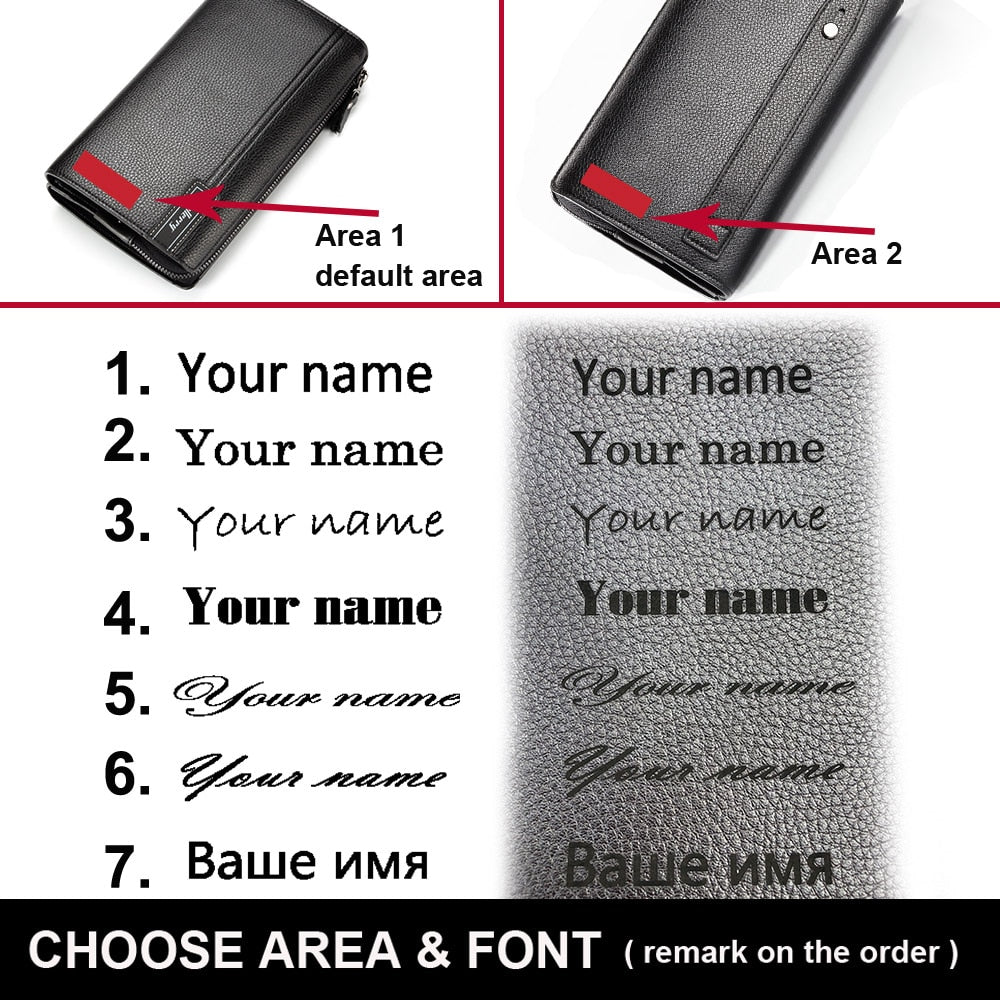 Men's Wallets, Cell Phone, Pass-card, High Quality Multifunction Wallet.
