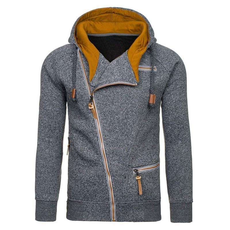 New Men's Hoodie, Casual Solid Long Sleeve Sweatshirts.