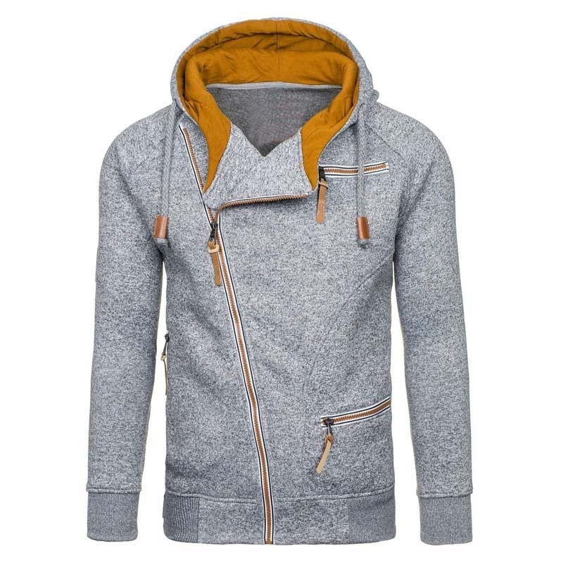 New Men's Hoodie, Casual Solid Long Sleeve Sweatshirts.