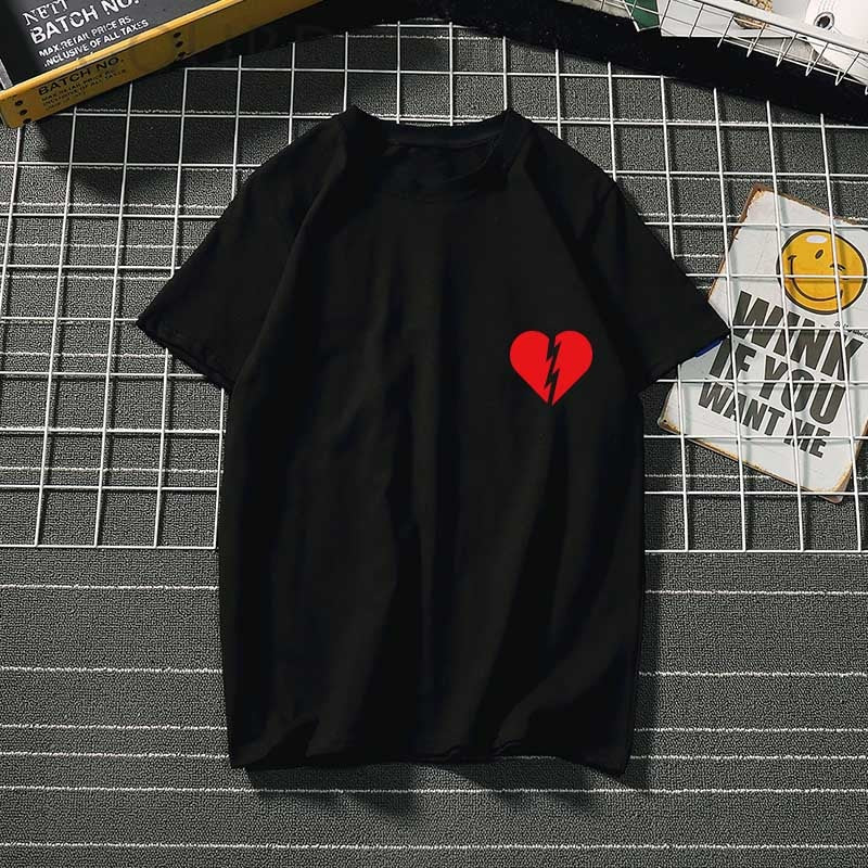 Women's t-shirt Harajuku love t shirt women feminina ladies Than heart ulzzang graphic t shirts women 2023 summer femme clothes
