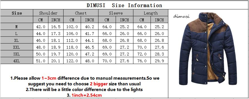 DIMUSI Men's Winter Jacket, Warm Casual Outerwear.