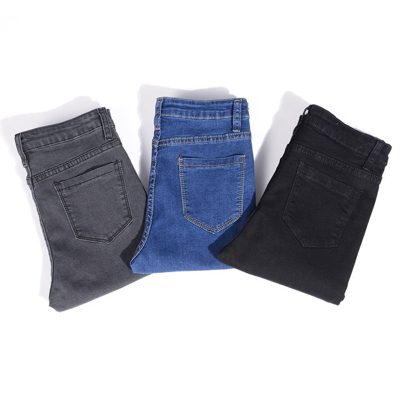 Jeans for Women, blue, gray,, black High Elastic - Sizes 36; 38; 40; Stretch Jeans