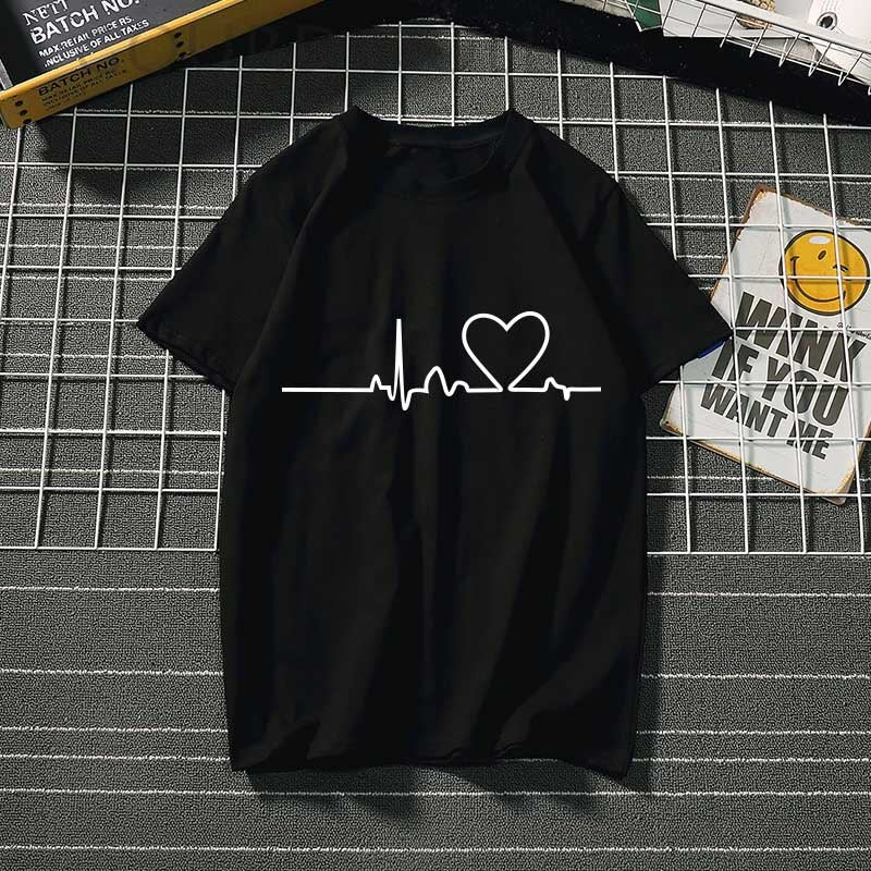 Women's t-shirt Harajuku love t shirt women feminina ladies Than heart ulzzang graphic t shirts women 2023 summer femme clothes