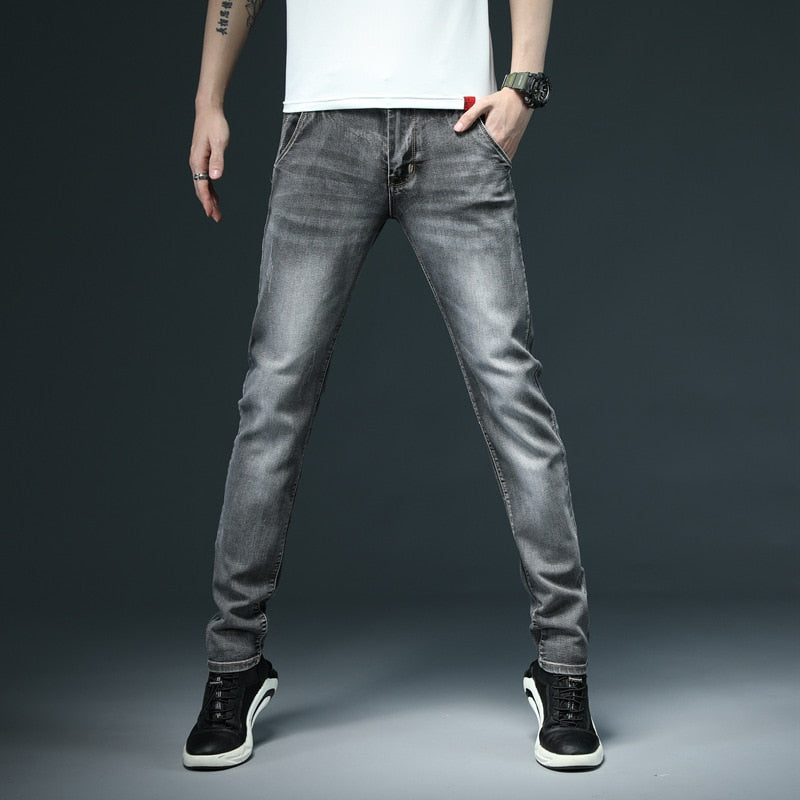 New, Men's Skinny White Jeans.