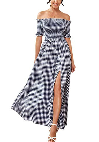 Women's Fashion Casual Bohemian Floral Print Dress