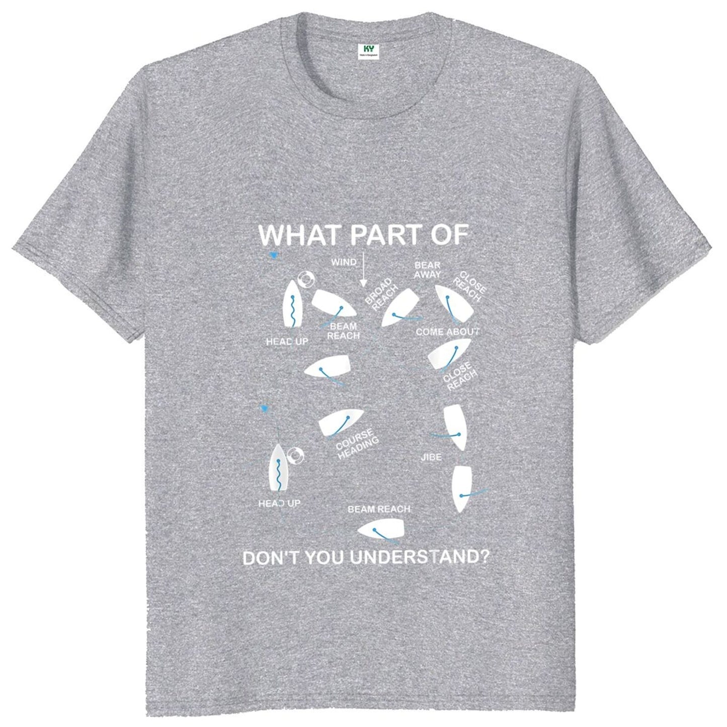 What Part Of Ship Don't You Understand T Shirt Funny Sailing Ship Lovers Gift Tee Tops Casual Unisex Cotton T-shirts EU Size