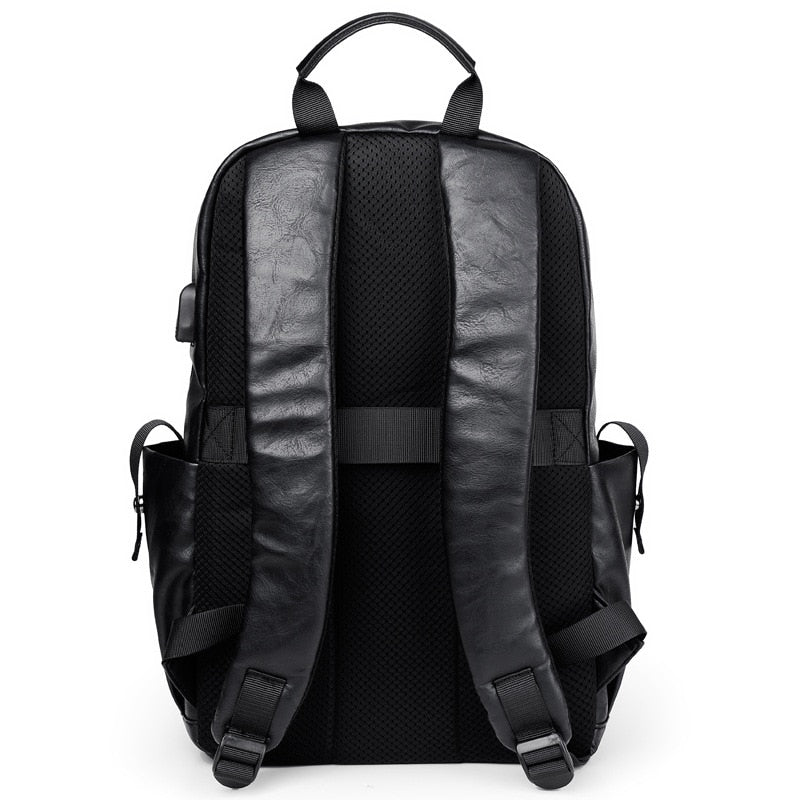 High Quality Leather Men's Travel Backpack.
