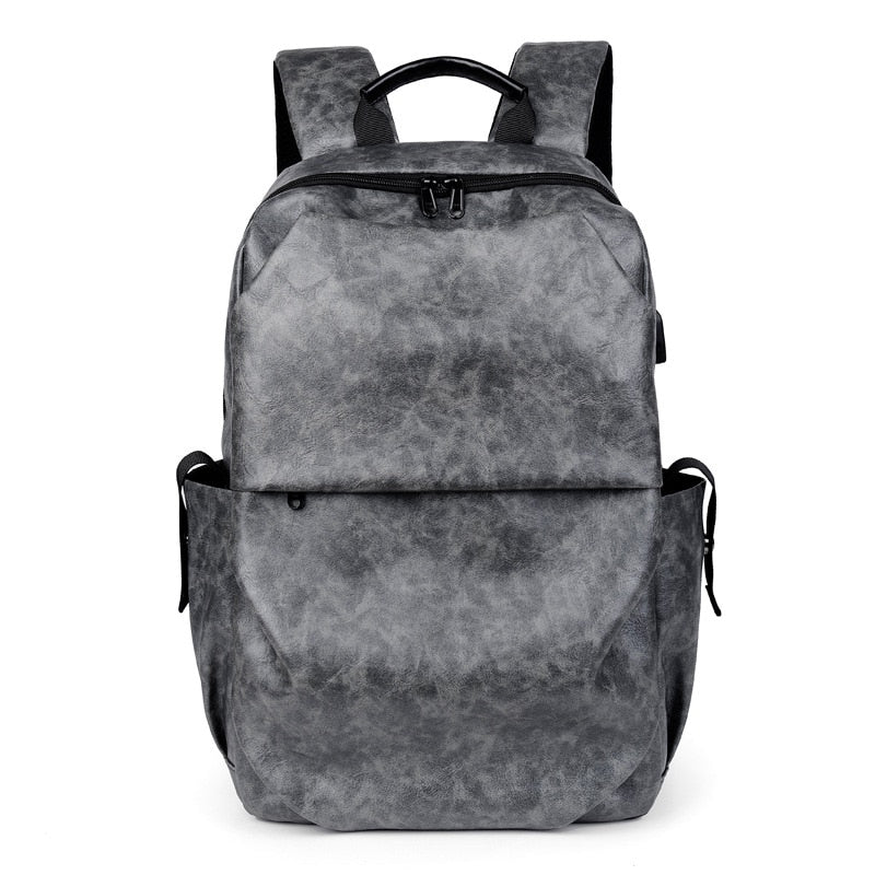 High Quality Leather Men's Travel Backpack.