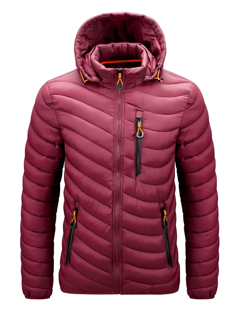 Men's Warm Jacket, Parkas, Casual Lightweight Cotton Padded Jacket.