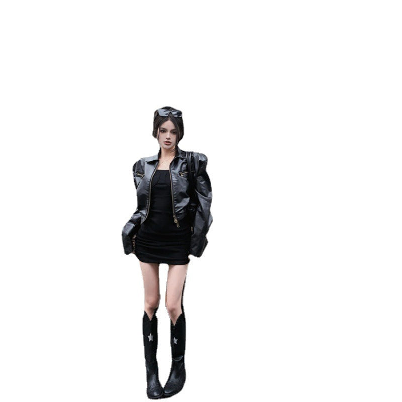 Ladies Loose And Short Design Jacket Top.