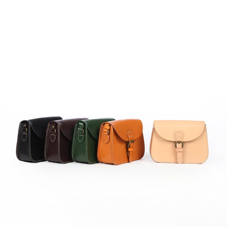 Real Full-grain Leather Crossbody Bag