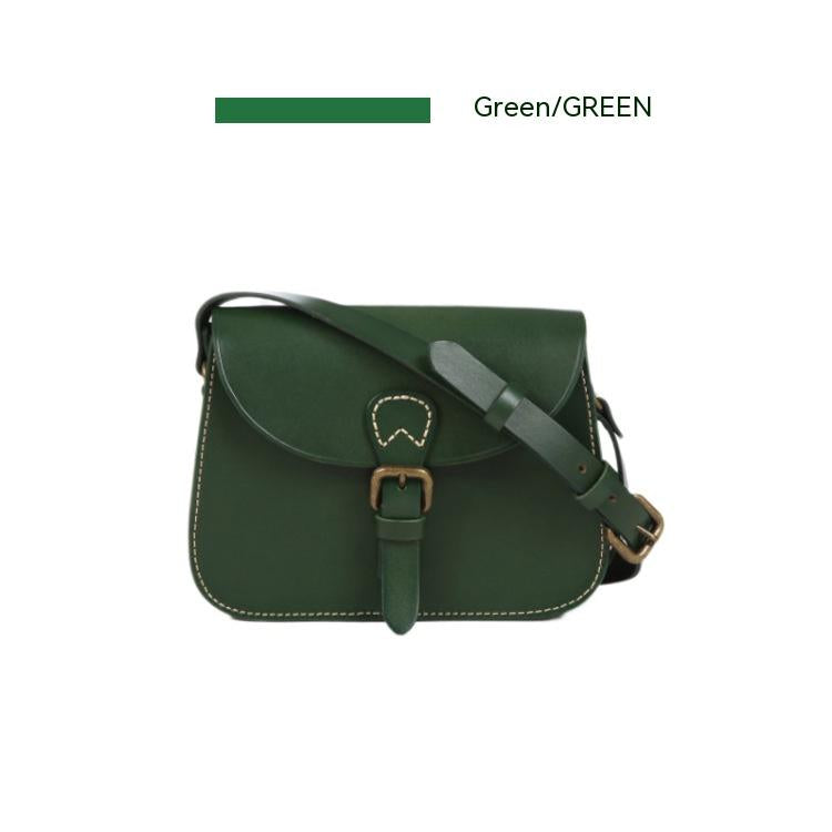 Real Full-grain Leather Crossbody Bag