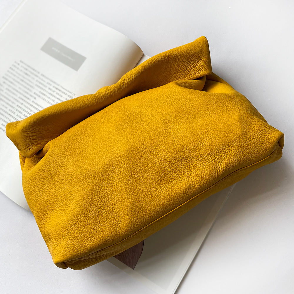 Women's First Layer Yellow Hand Bag Design