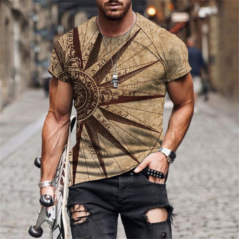 European And American Men's T-shirt Street Wear,