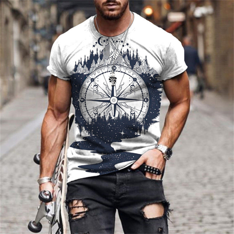 European And American Men's T-shirt Street Wear,