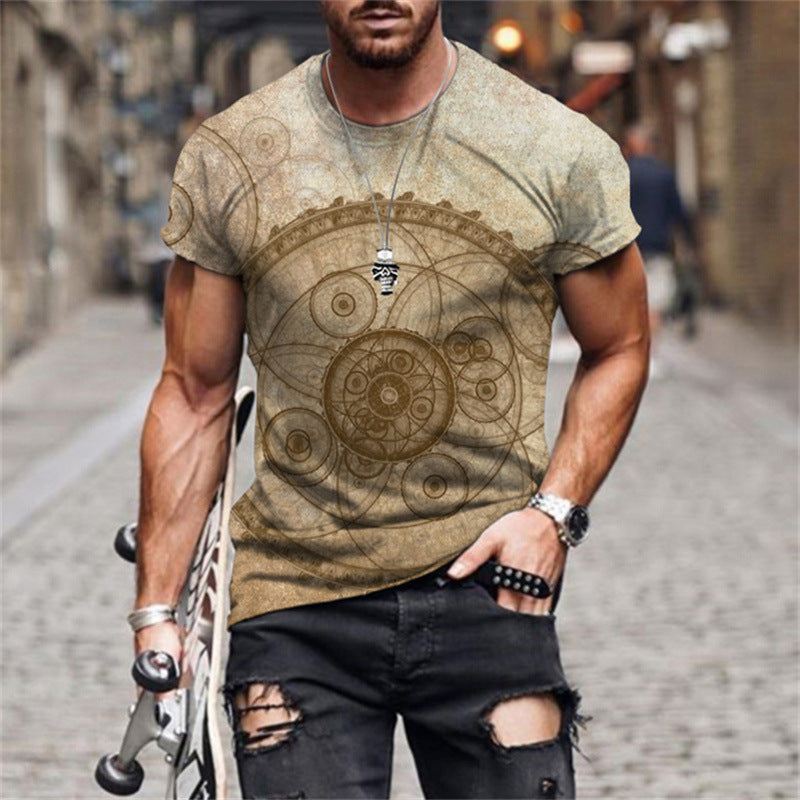 European And American Men's T-shirt Street Wear,