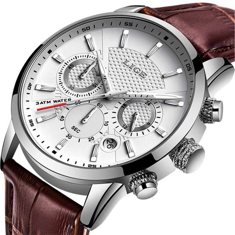 New Mens Waterproof Sport Automatic Date Quartz Watch