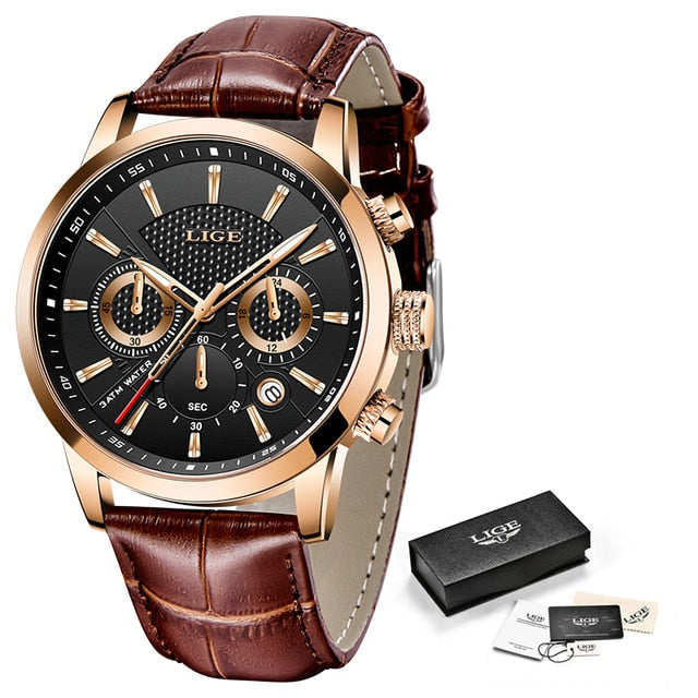 New Mens Waterproof Sport Automatic Date Quartz Watch