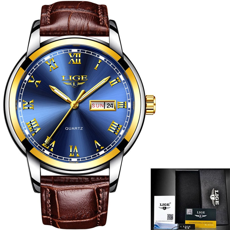 New Mens Waterproof Sport Automatic Date Quartz Watch