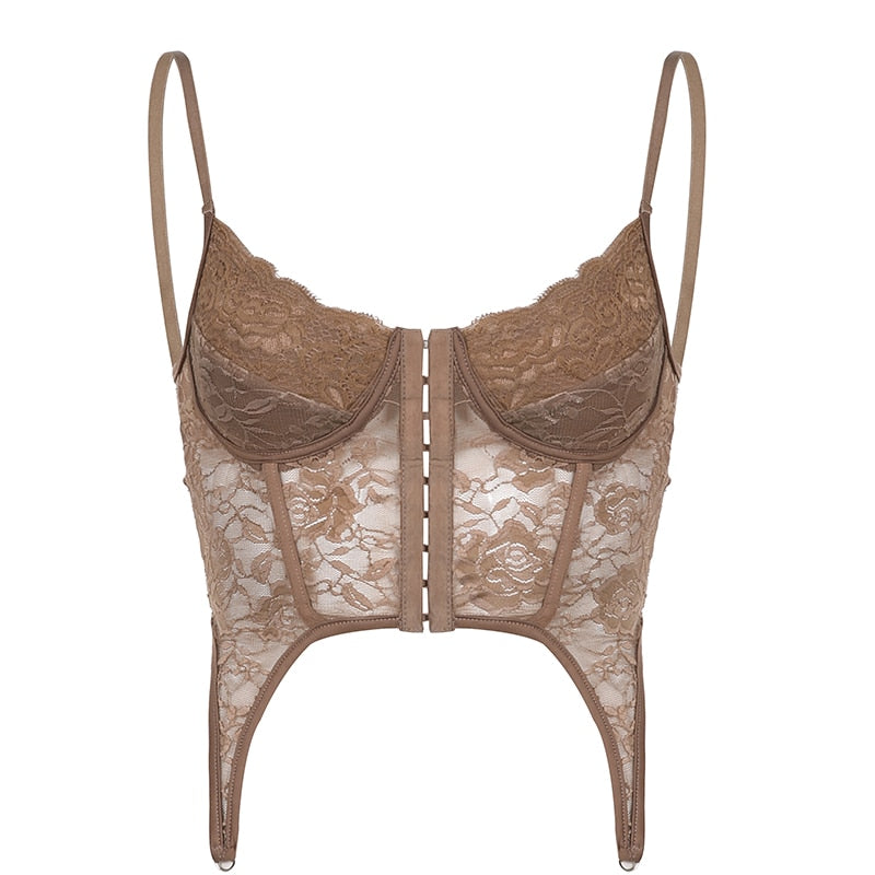 Rapcopter y2k Lace Crop Top Butterfly Lace Up Backless Sexy Corset Top Vintage Party Pin Breasted Sweats Women Beach Mini Vests