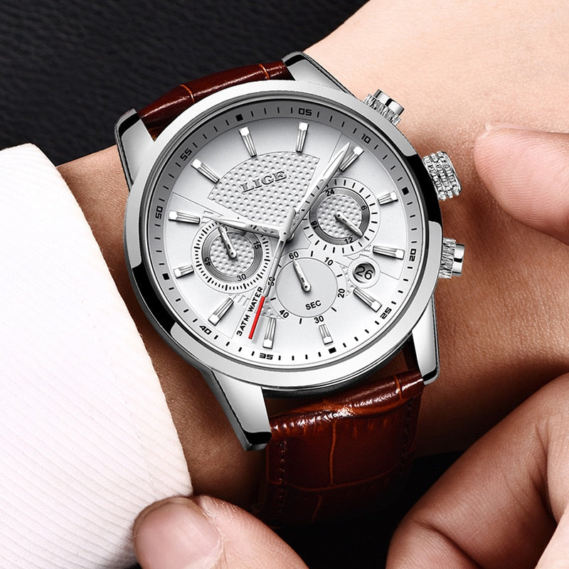 New Mens Waterproof Sport Automatic Date Quartz Watch