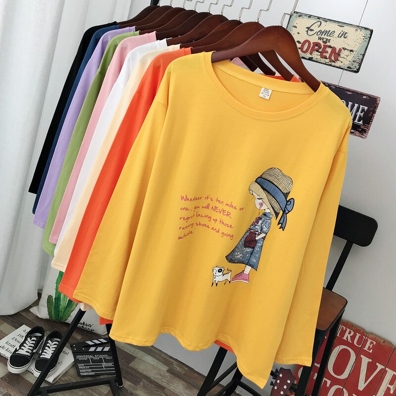 Spring and autumn Korean style Casual Long sleeve T-shirt