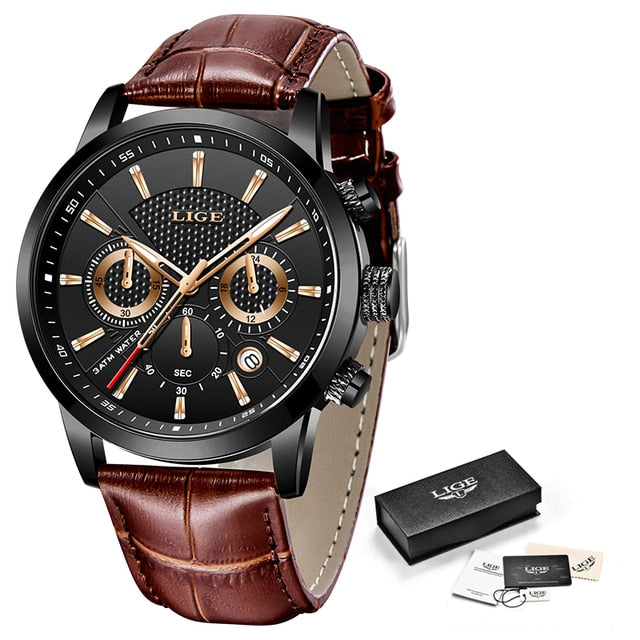 New Mens Waterproof Sport Automatic Date Quartz Watch
