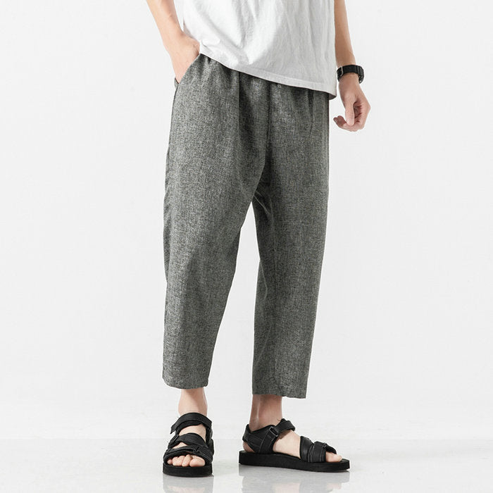 Chinese Style Harajuku Men Oversize Wide Leg Pants