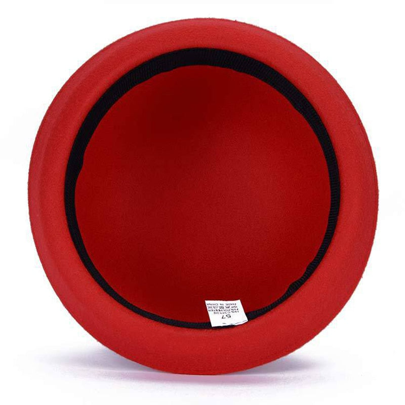 Trendy Women Girl Dome Top Cap Solid Color Cotton Polyester Fedora Hats Children Bowler Hat Casual Parent-child Fedoras Cap