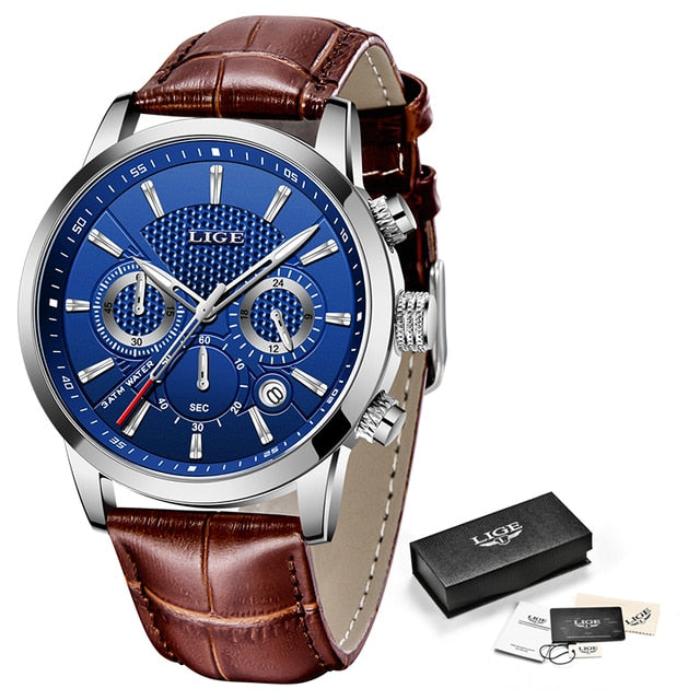 New Mens Waterproof Sport Automatic Date Quartz Watch
