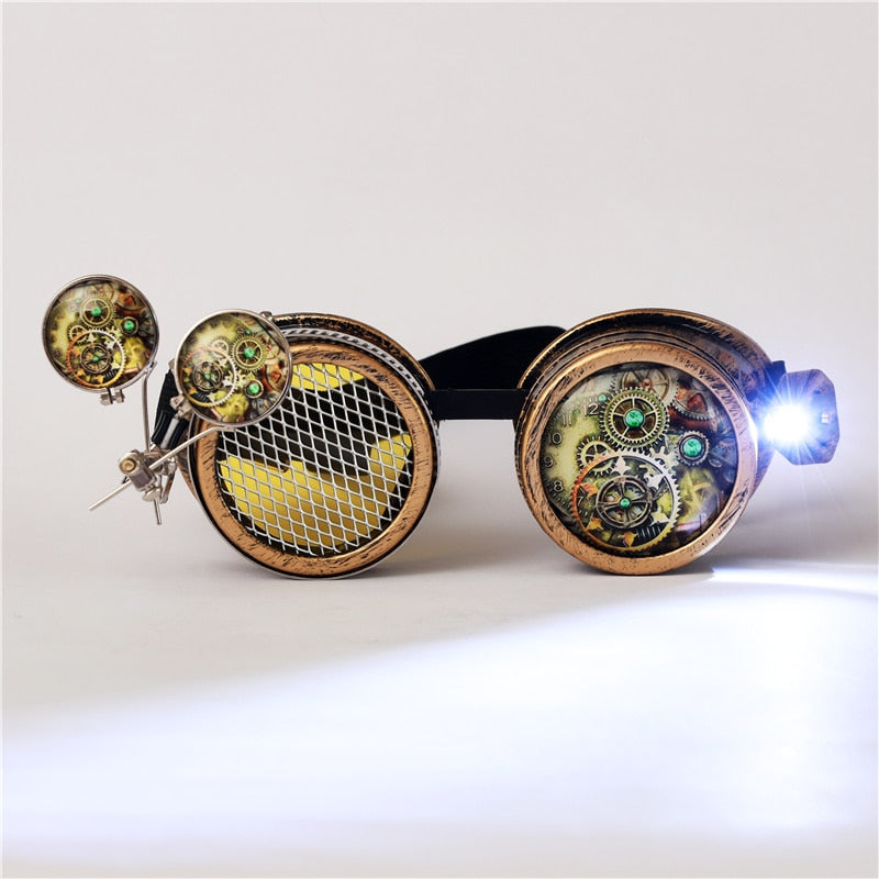 Men/Women steampunk Gothic googles Sunglass