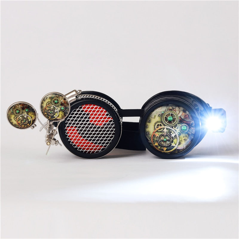 Men/Women steampunk Gothic googles Sunglass