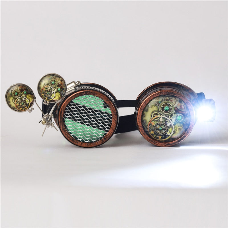 Men/Women steampunk Gothic googles Sunglass