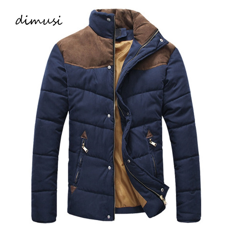 DIMUSI Men's Winter Jacket, Warm Casual Outerwear.