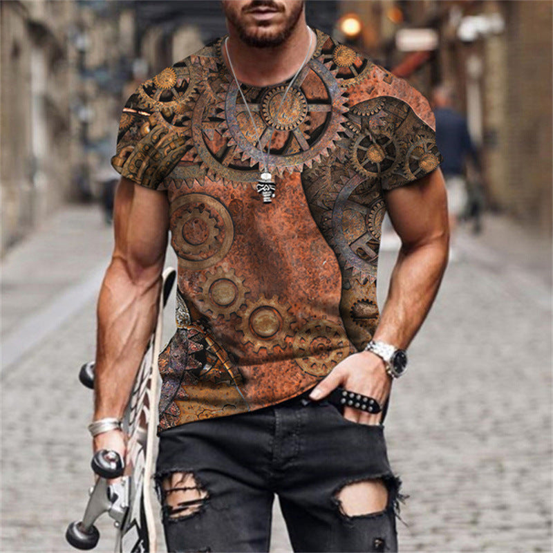 European And American Men's T-shirt Street Wear,