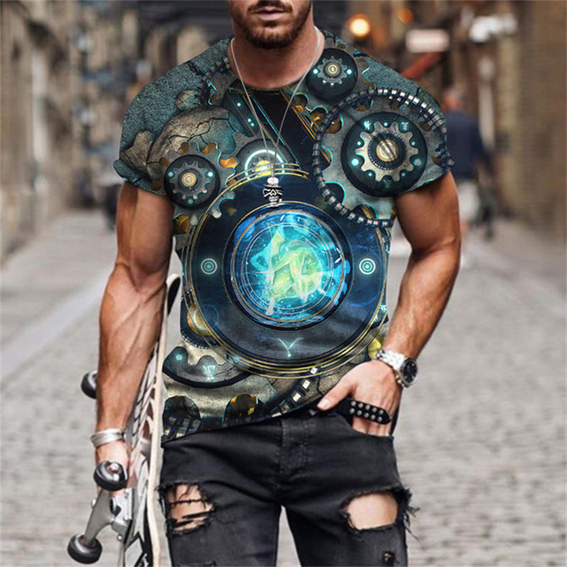 European And American Men's T-shirt Street Wear,