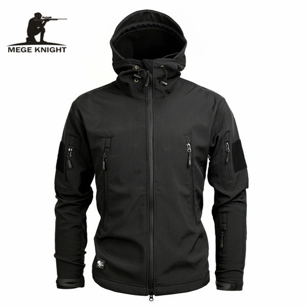 Mege Brand Clothing, Autumn Men's Camouflage, Fleece Jacket.