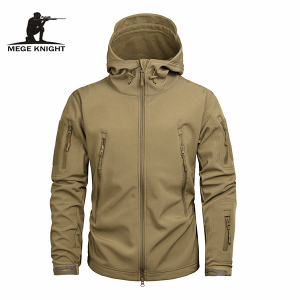 Mege Brand Clothing, Autumn Men's Camouflage, Fleece Jacket.