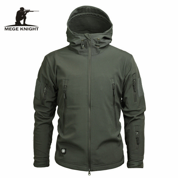 Mege Brand Clothing, Autumn Men's Camouflage, Fleece Jacket.