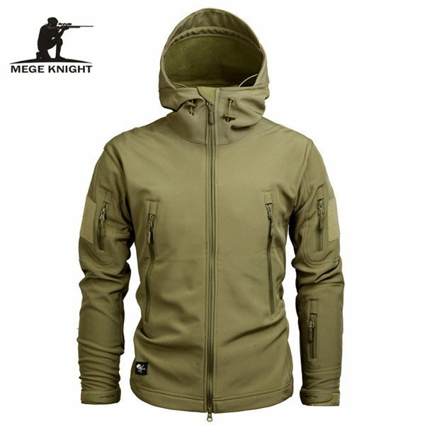 Mege Brand Clothing, Autumn Men's Camouflage, Fleece Jacket.
