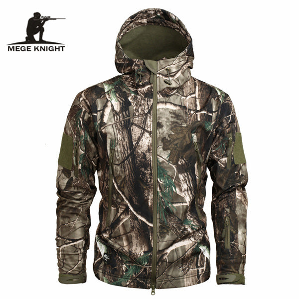 Mege Brand Clothing, Autumn Men's Camouflage, Fleece Jacket.