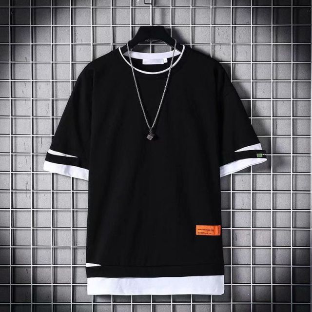 Men`s Street Style Lace Punk Gothic Pullover Designer Steampunk Hem Hip Hop Sweatshirts Shirts Tees